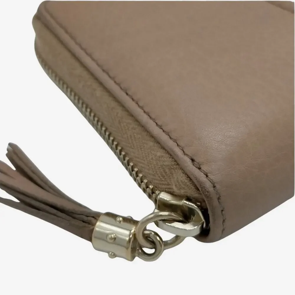 Gucci Beige Pebbled Leather Full-Sized Zip Around Wallet - Picture 9 of 9